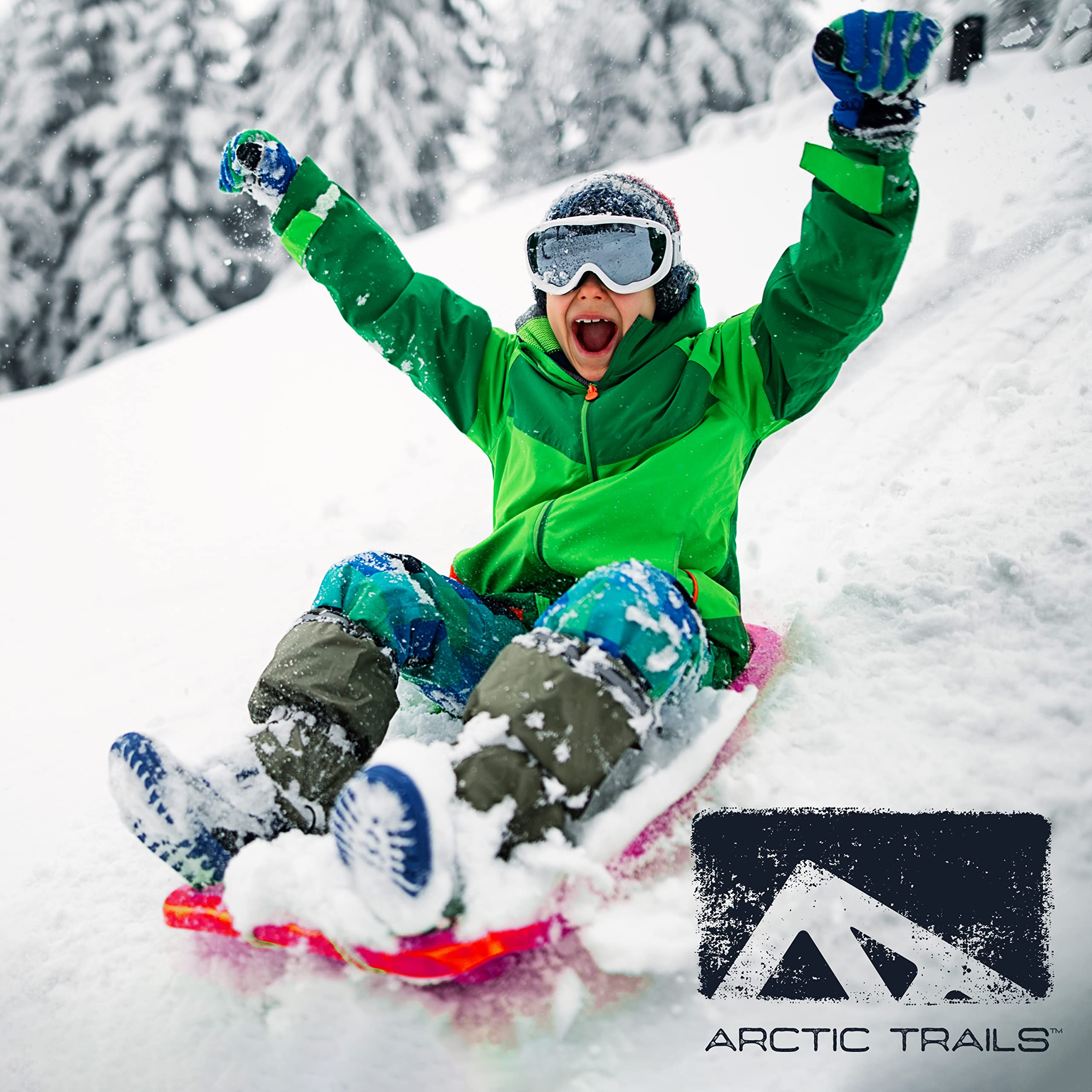 Foto 7 | Trineo De Trineo Franklin Sports Arctic Trails Para Niños (1 Persona) - Venta Internacional.
