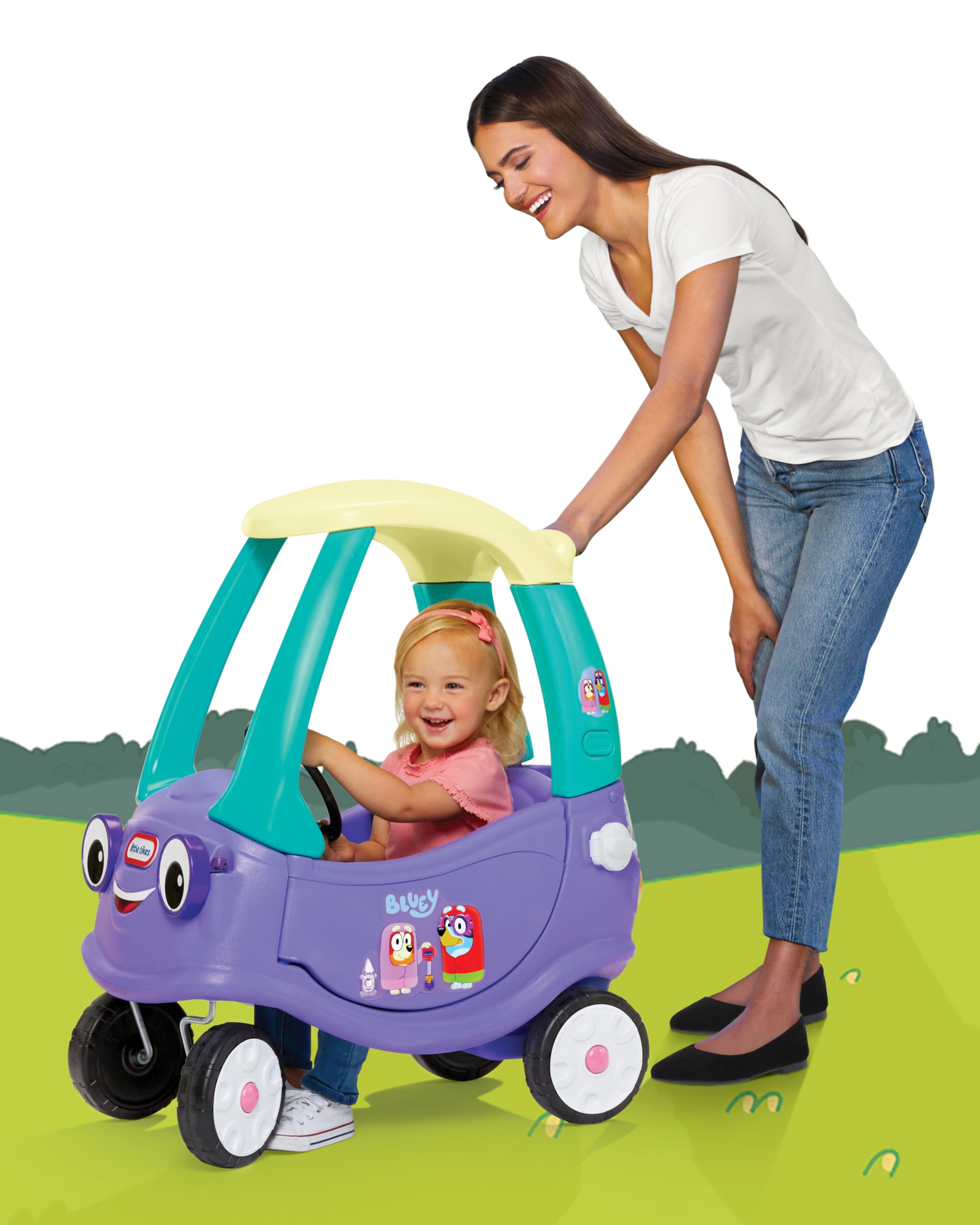 Foto 5 | Coche Cupé Ride-on Little Tikes Bluey Grannies Con 2 Accesos. - Venta Internacional.