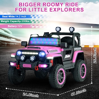 Foto 2 | Jeep Leshido Ride-on Para Niños, 12 V, Eléctrico, Con Mando A Distancia - Venta Internacional.