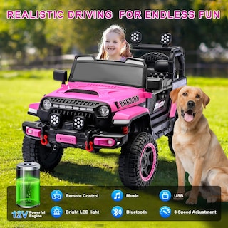 Foto 4 | Jeep Leshido Ride-on Para Niños, 12 V, Eléctrico, Con Mando A Distancia - Venta Internacional.