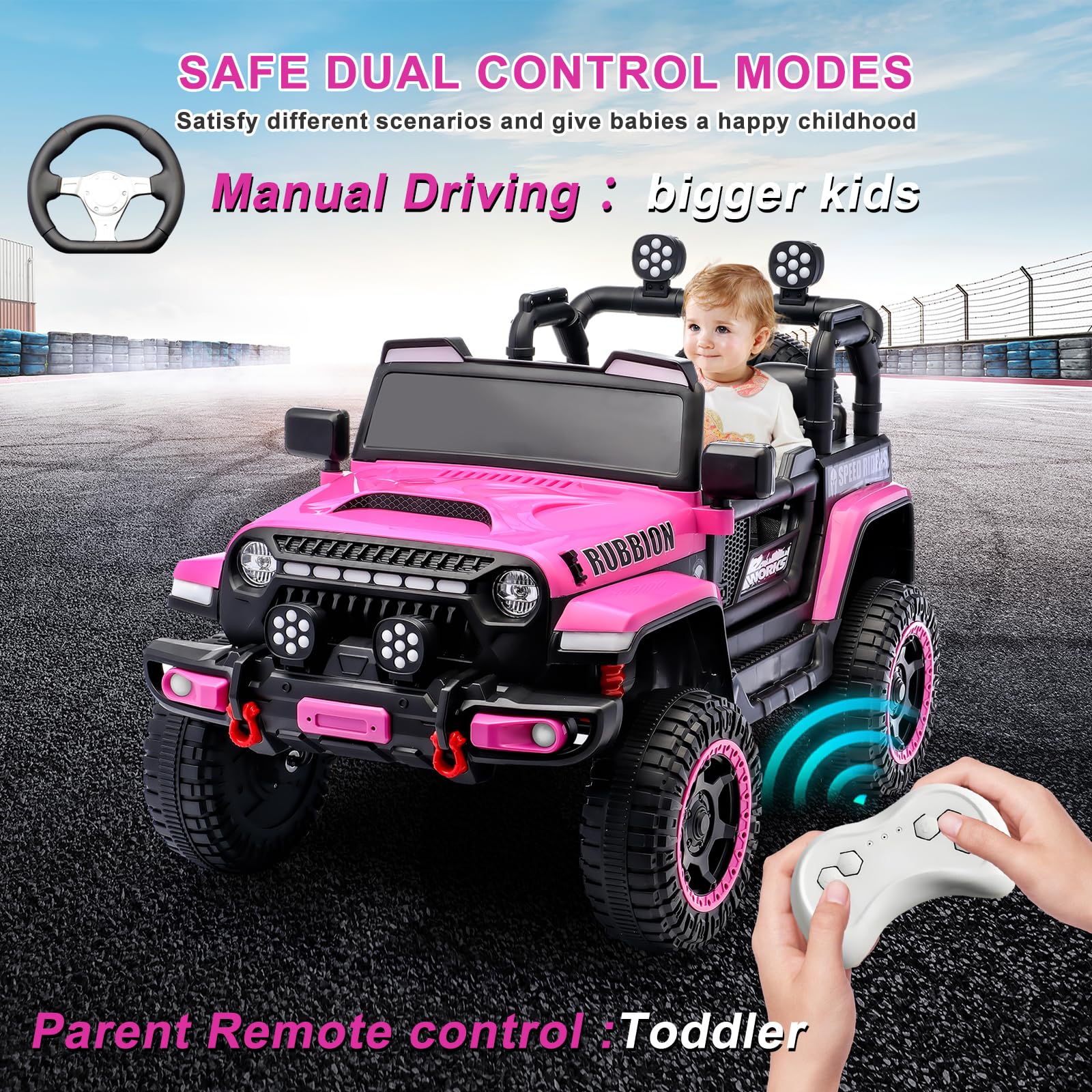 Foto 7 pulgar | Jeep Leshido Ride-on Para Niños, 12 V, Eléctrico, Con Mando A Distancia - Venta Internacional.
