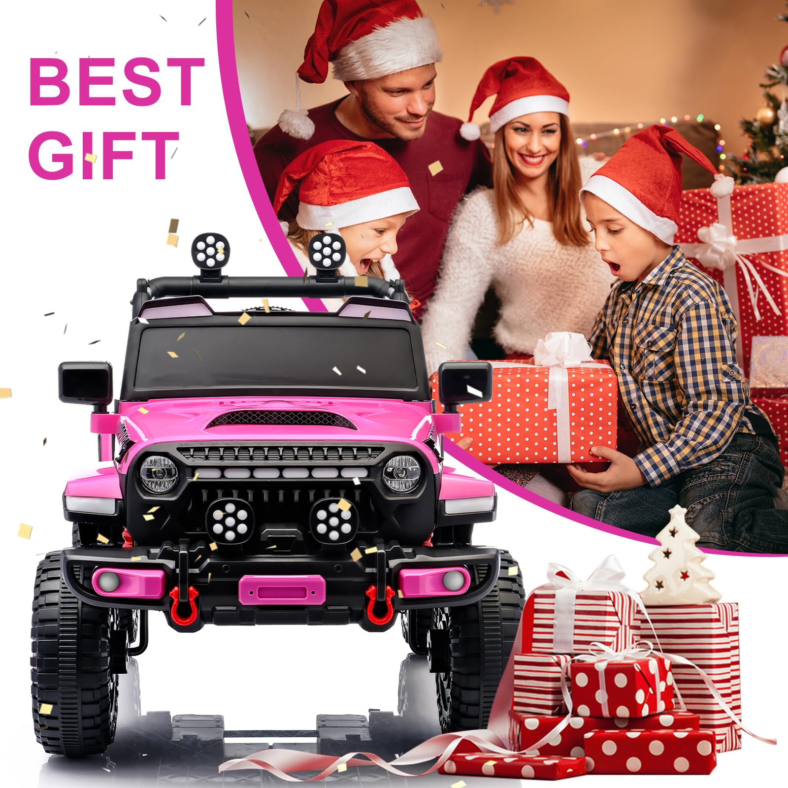 Foto 8 pulgar | Jeep Leshido Ride-on Para Niños, 12 V, Eléctrico, Con Mando A Distancia - Venta Internacional.