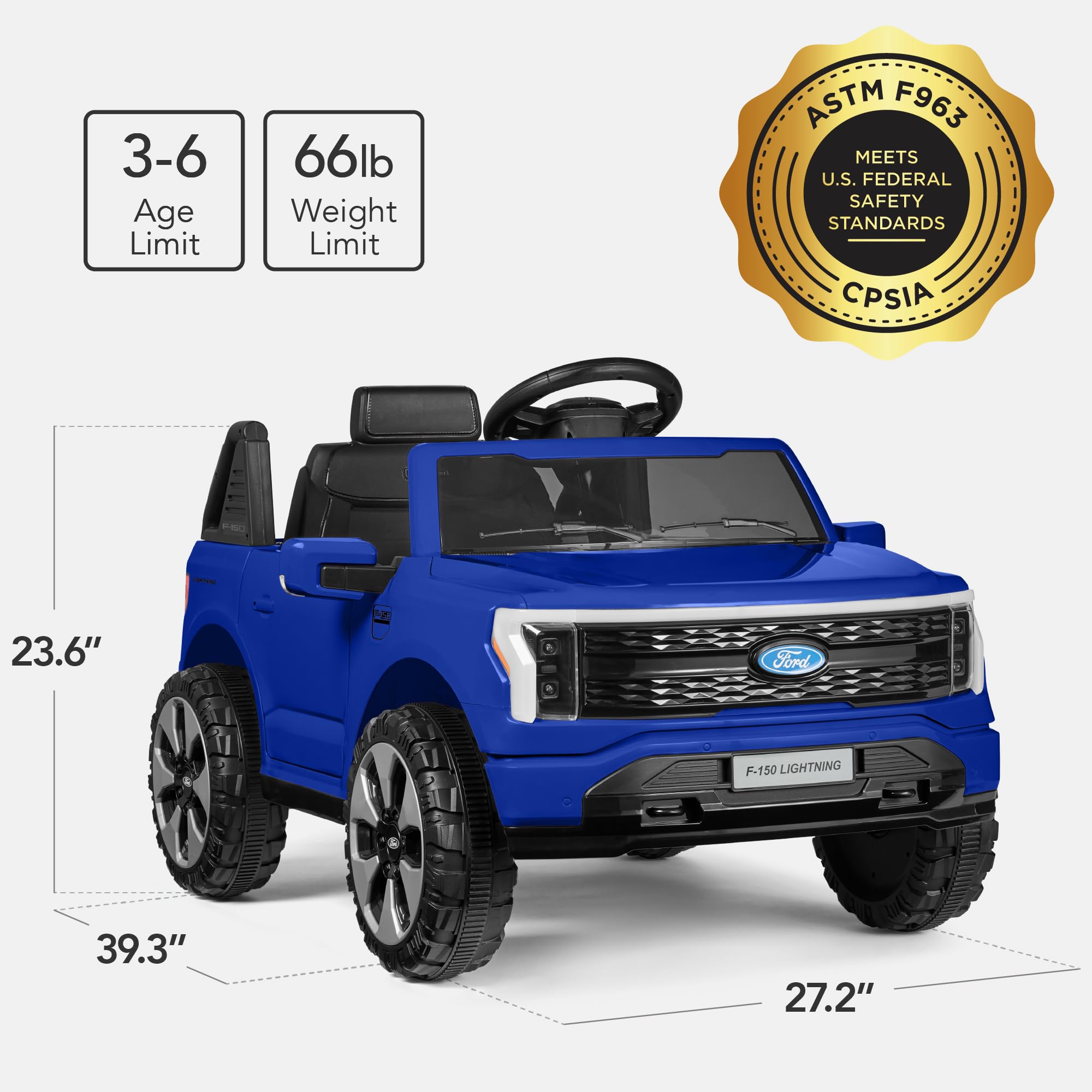 Foto 3 pulgar | Auto Eléctrico Best Choice Ford F-150 Lightning Kids - Venta Internacional.