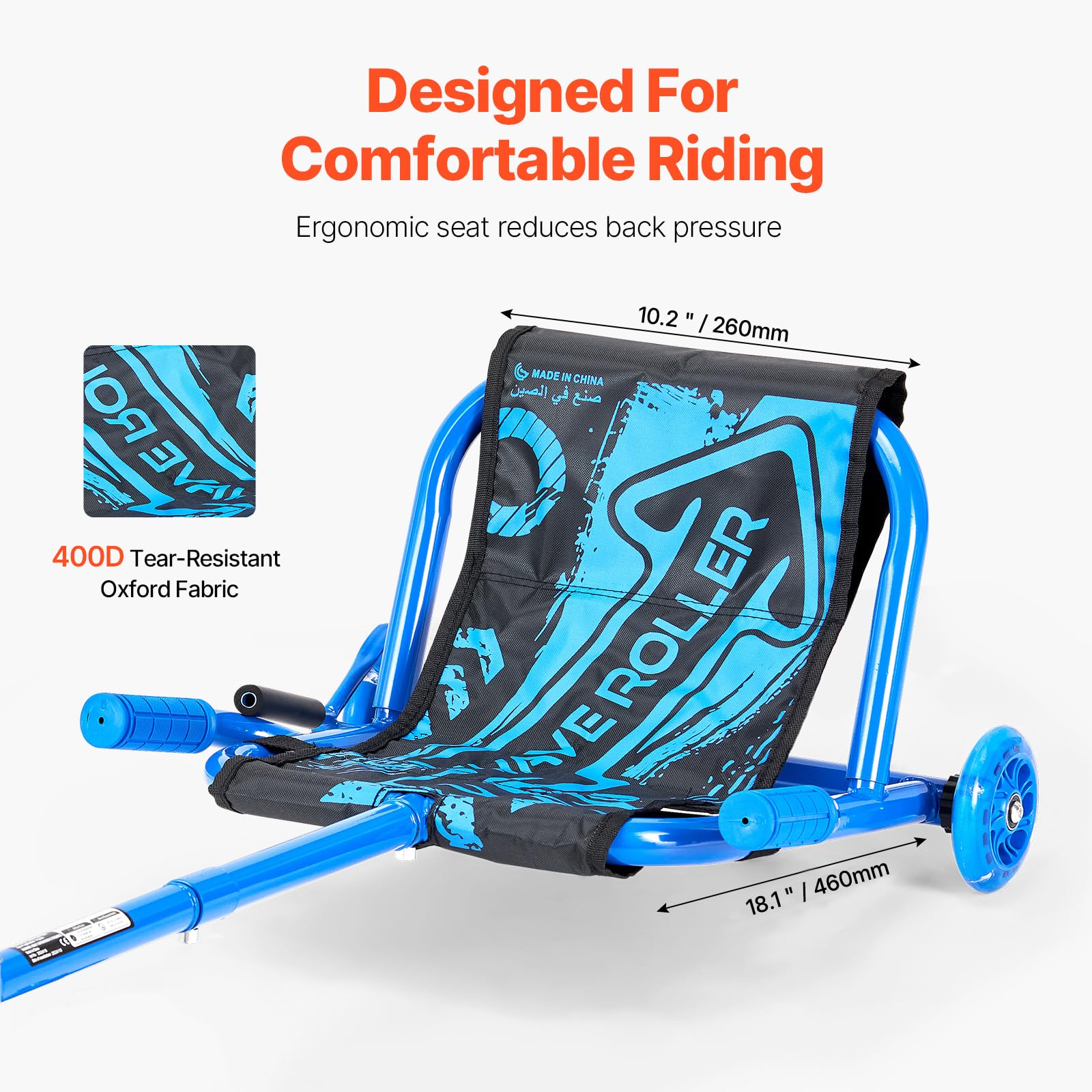 Foto 5 pulgar | Patinete Vevor Swing De Lado A Lado, 60 Kg De Carga, Azul, 4+ - Venta Internacional.