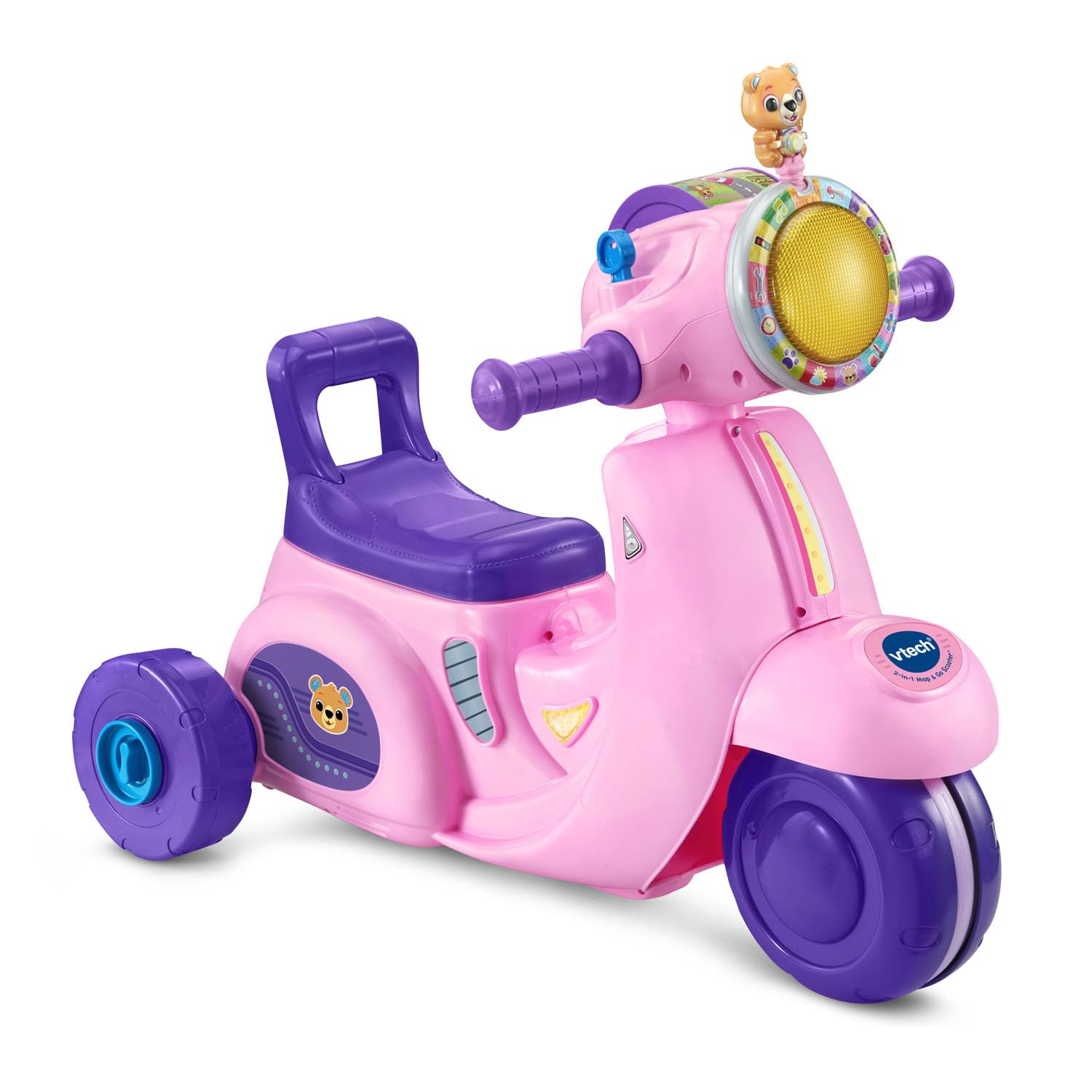 Foto 2 pulgar | Patinete 2 En 1 Map And Go Vtech Para Niños Pequeños, Color Rosa - Venta Internacional.