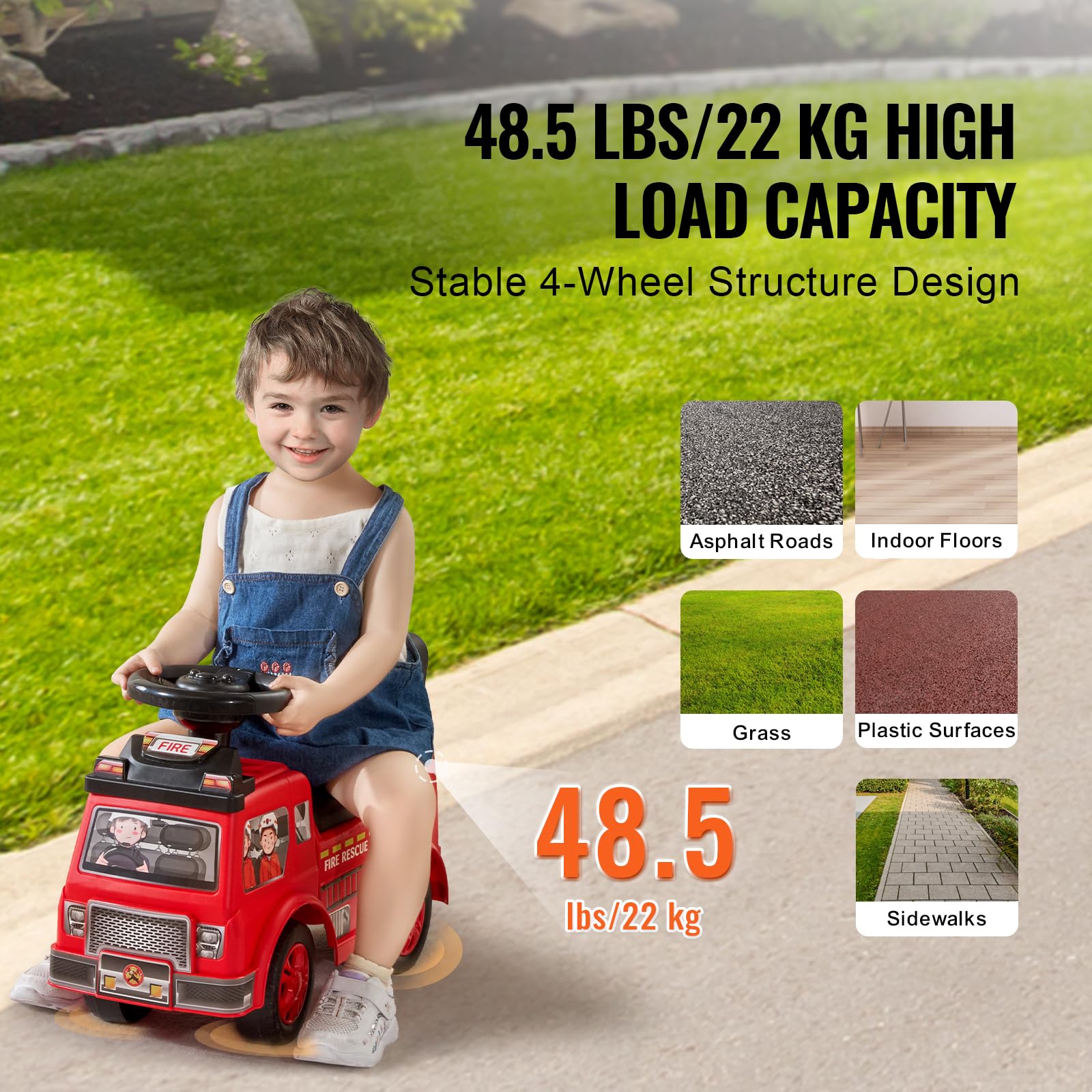 Foto 3 | Ride On Push Car Vevor Ride Racer Para Niños Pequeños Mayores De 19 Meses - Venta Internacional.