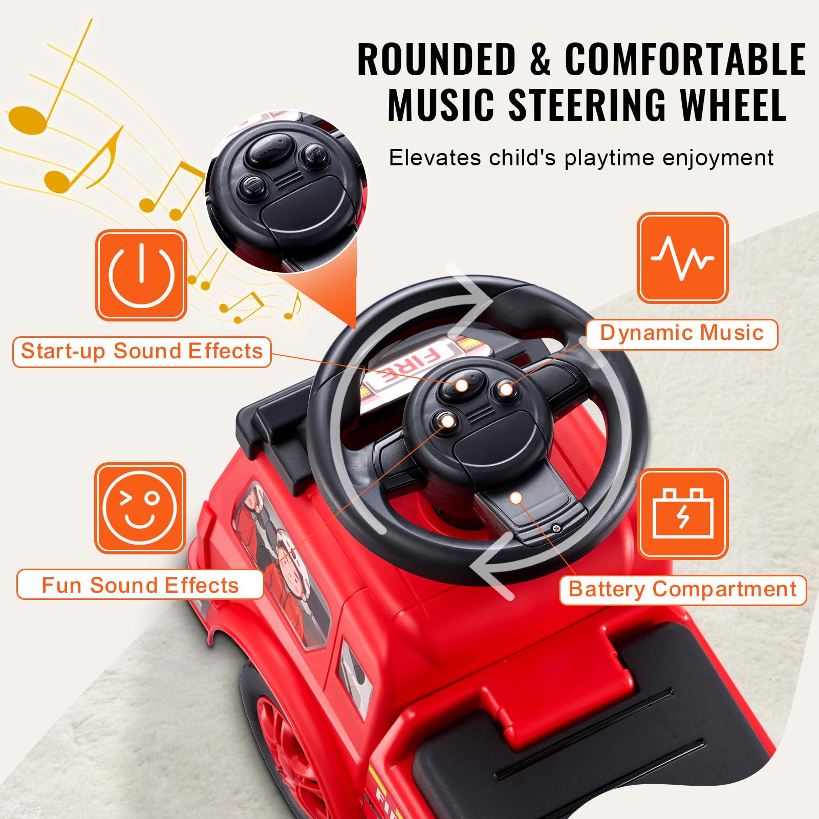 Foto 4 | Ride On Push Car Vevor Ride Racer Para Niños Pequeños Mayores De 19 Meses - Venta Internacional.