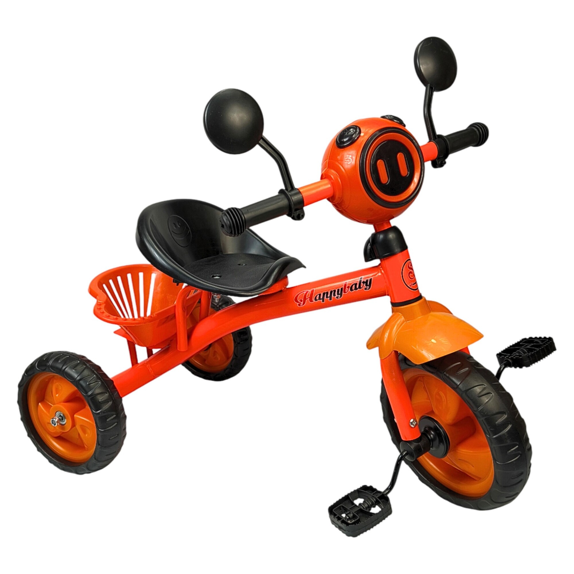 Triciclo Infantil Con Luz Y Sonido, 3 A 5 Años - Naranja