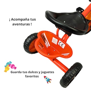 Foto 4 | Triciclo Infantil Con Luz Y Sonido, 3 A 5 Años - Naranja