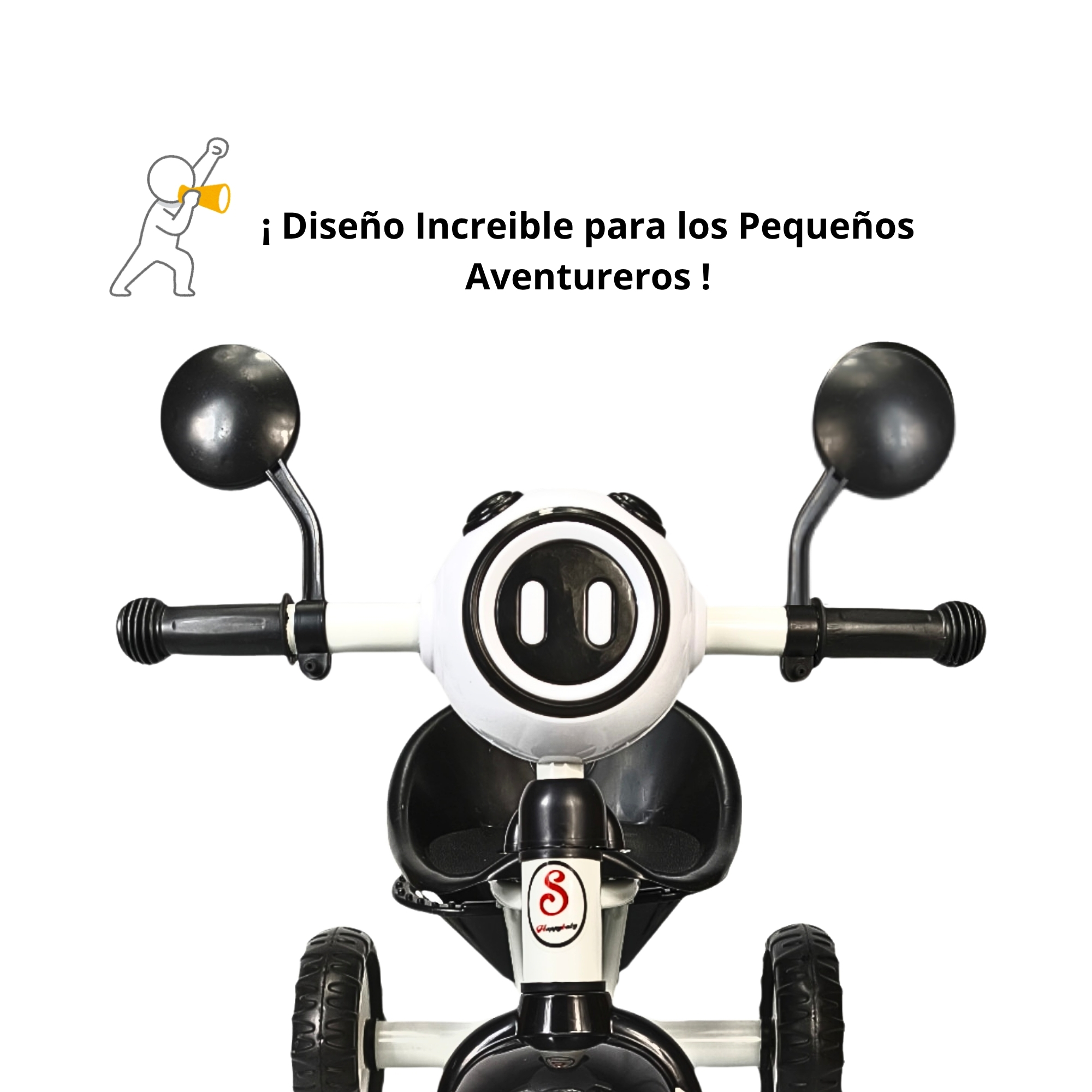 Foto 3 pulgar | Triciclo Infantil Con Luz Y Sonido, 3 A 5 Años - Blanco
