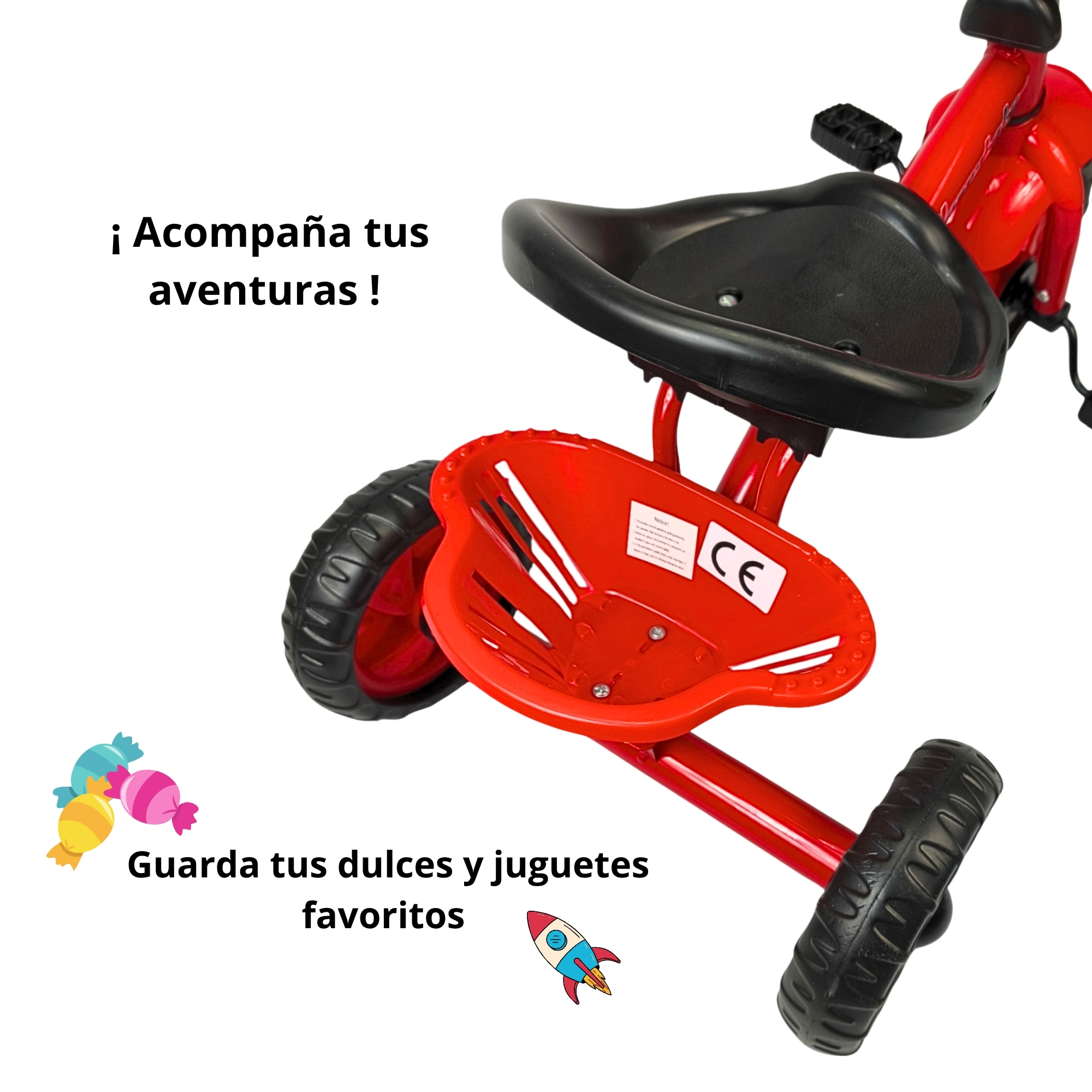 Foto 4 | Triciclo Infantil Con Luz Y Sonido, 3 A 5 Años - Rojo