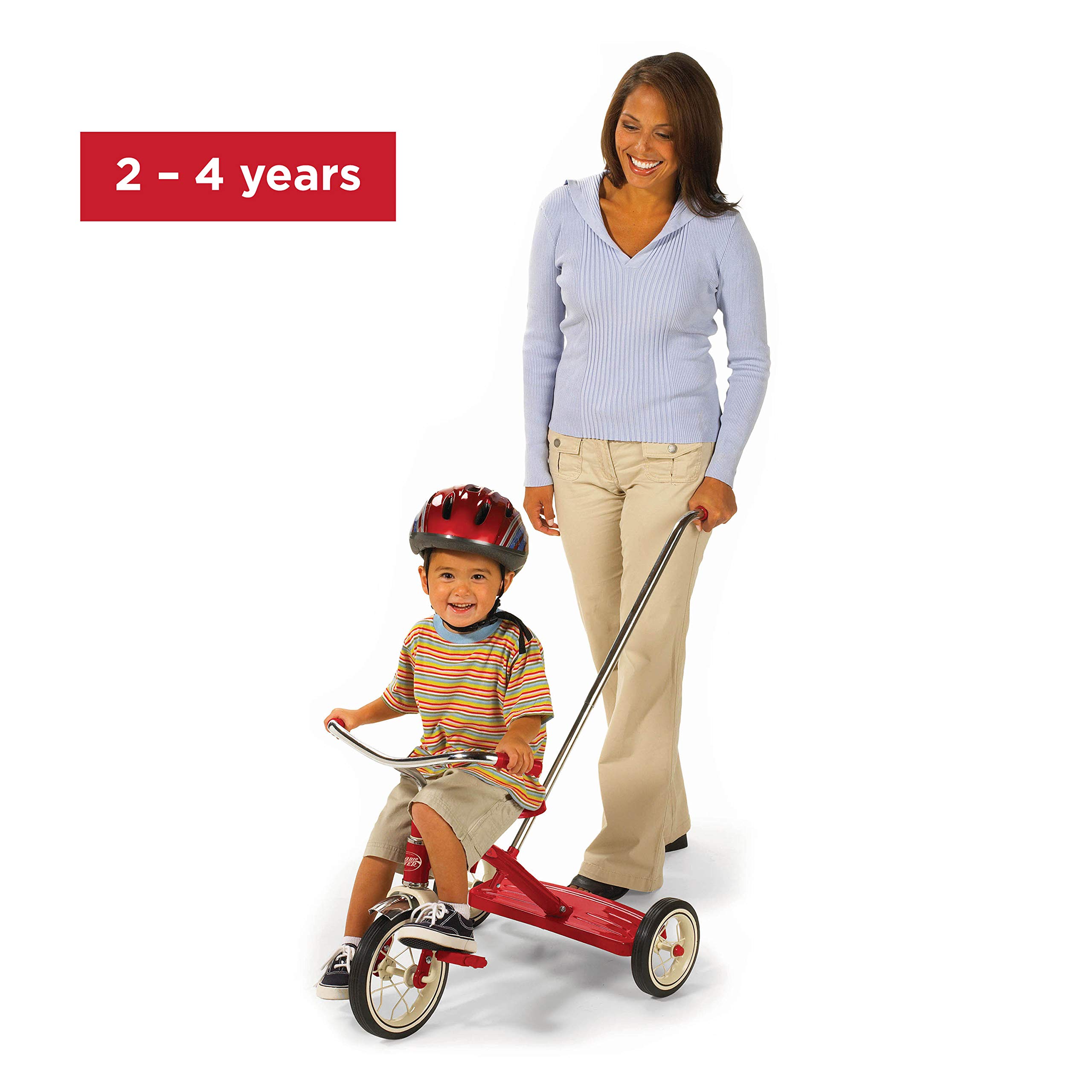 Foto 7 pulgar | Tricycle Radio Flyer Classic Con Mango De Empuje Para 2 A 4 Años - Venta Internacional.