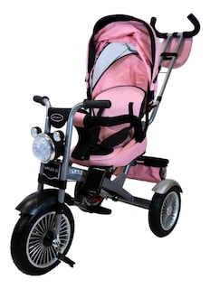 Foto 2 | Triciclo Con Toldo Rosa Starkids Chopper Sk5688 Infantil