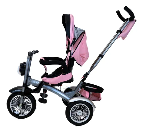 Foto 4 pulgar | Triciclo Con Toldo Rosa Starkids Chopper Sk5688 Infantil