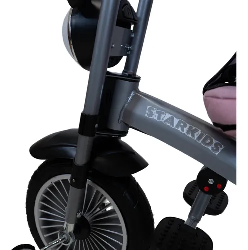 Foto 8 pulgar | Triciclo Con Toldo Rosa Starkids Chopper Sk5688 Infantil