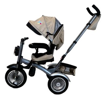 Foto 3 | Triciclo Con Toldo Beige Starkids Chopper Sk5688 Infantil
