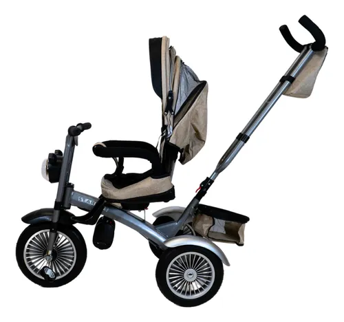 Foto 5 pulgar | Triciclo Con Toldo Beige Starkids Chopper Sk5688 Infantil