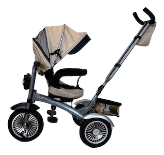 Foto 5 | Triciclo Con Toldo Beige Starkids Chopper Sk5688 Infantil