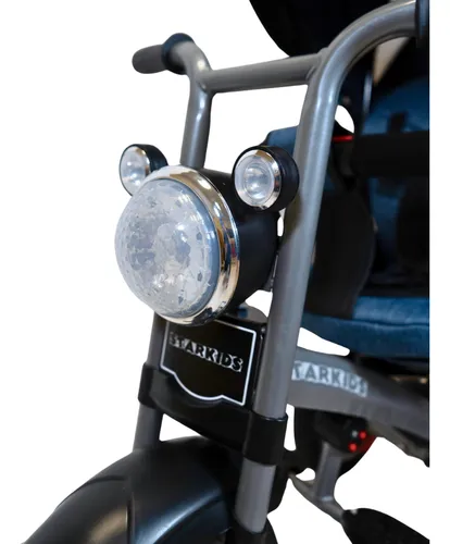 Foto 9 pulgar | Triciclo Con Toldo Color Azul Starkids Chopper Sk5688 Infantil