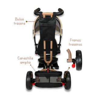 Foto 5 | Triciclo Premium Con Empuje Capitonado Y Sonido Noni Is-x1