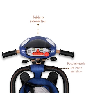 Foto 7 | Triciclo Premium Con Empuje Capitonado Y Sonido Noni Is-x1