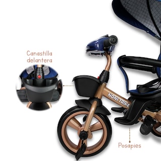 Foto 8 | Triciclo Premium Con Empuje Capitonado Y Sonido Noni Is-x1