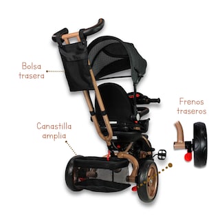 Foto 5 | Triciclo Premium Con Empuje Capitonado Y Sonido Noni Is-x1