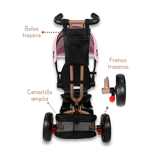 Foto 4 | Triciclo Premium Con Empuje Capitonado Y Sonido Noni Is-x1