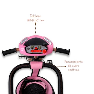 Foto 6 | Triciclo Premium Con Empuje Capitonado Y Sonido Noni Is-x1
