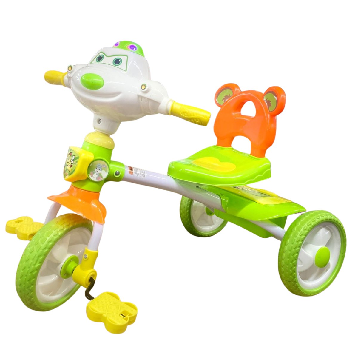 Triciclo  Para Niño De Avion C/luz  Musical Color Verde