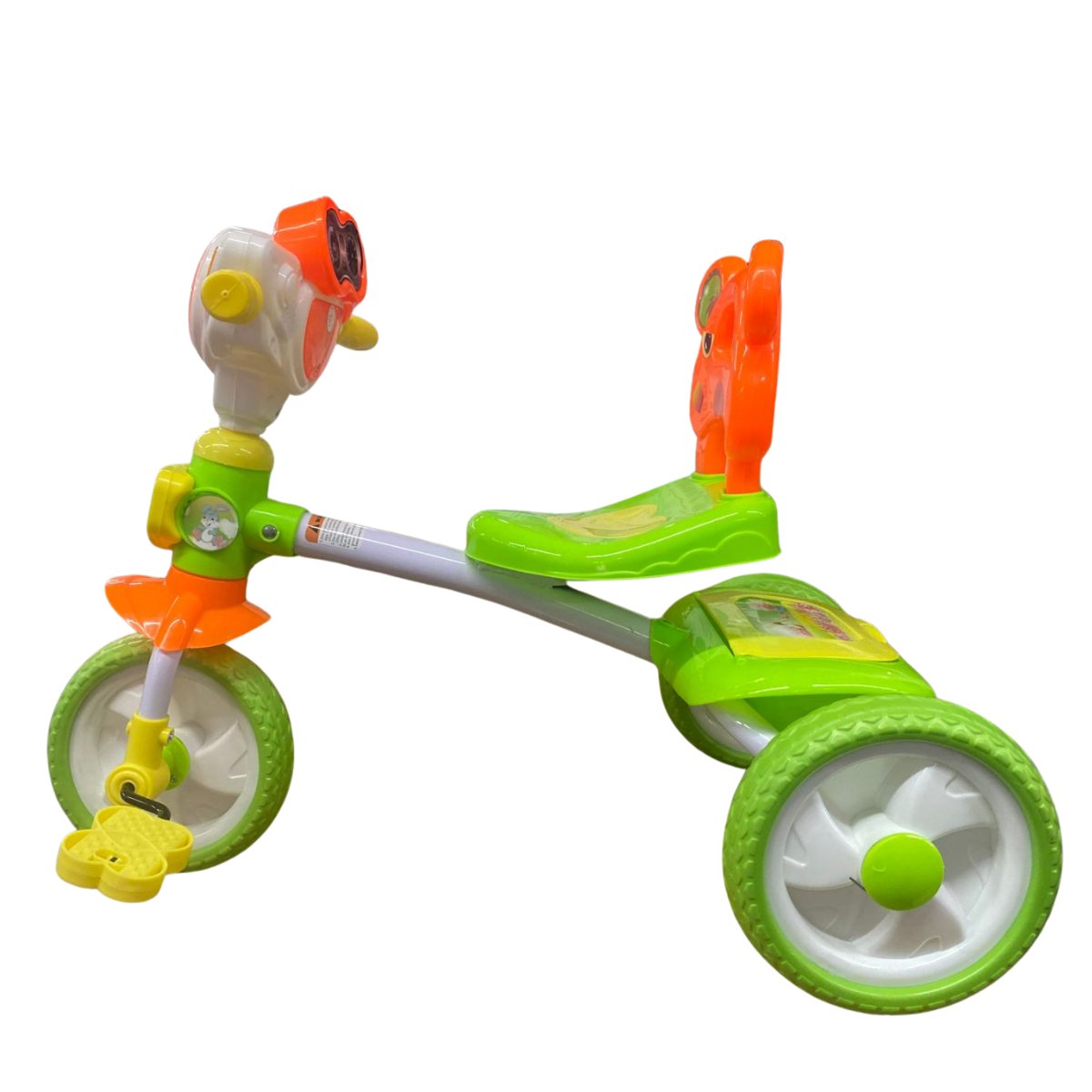 Foto 4 pulgar | Triciclo Para Niño Asiento De Oso Verde Con Luz Y Música