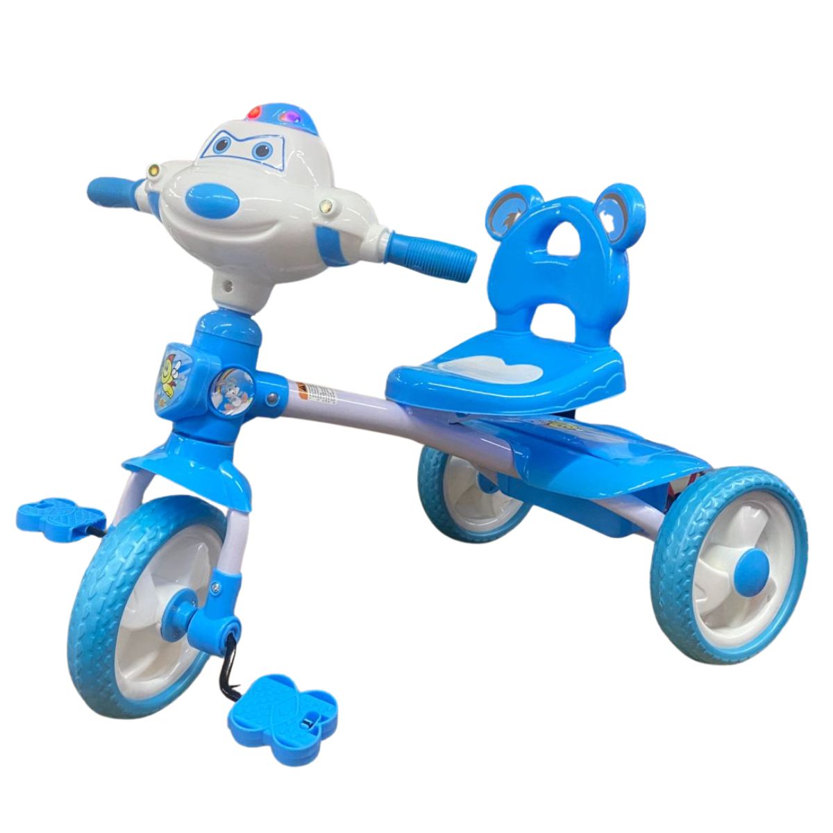 Triciclo  Para Niño De Avion C/luz  Musical Color Azul