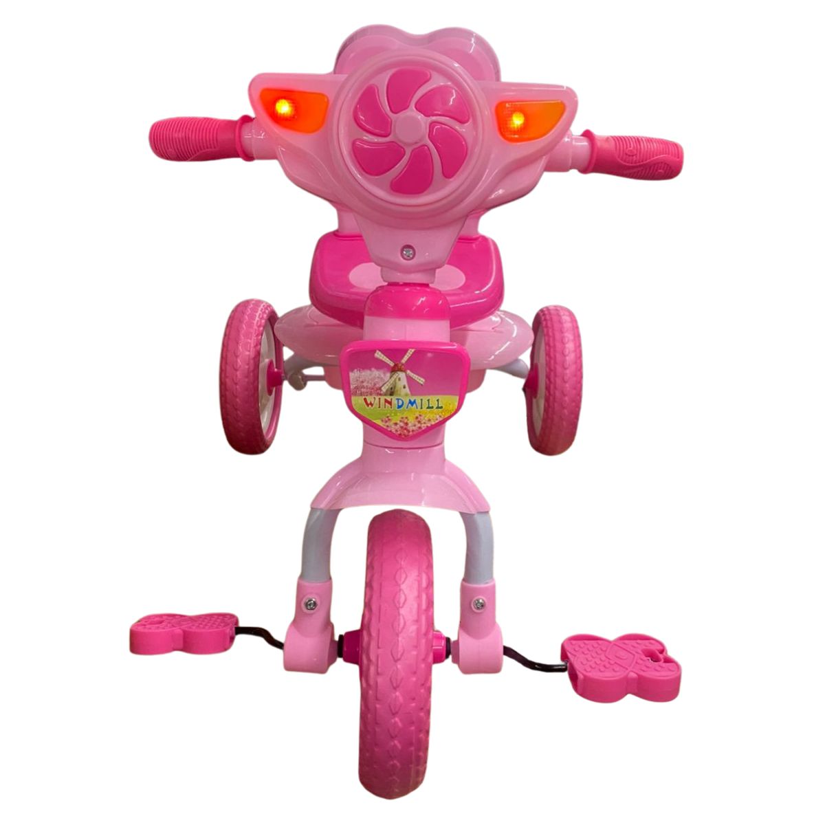 Foto 3 pulgar | Triciclo Para Niña Asiento De Oso Rosa Con Luz Y Música
