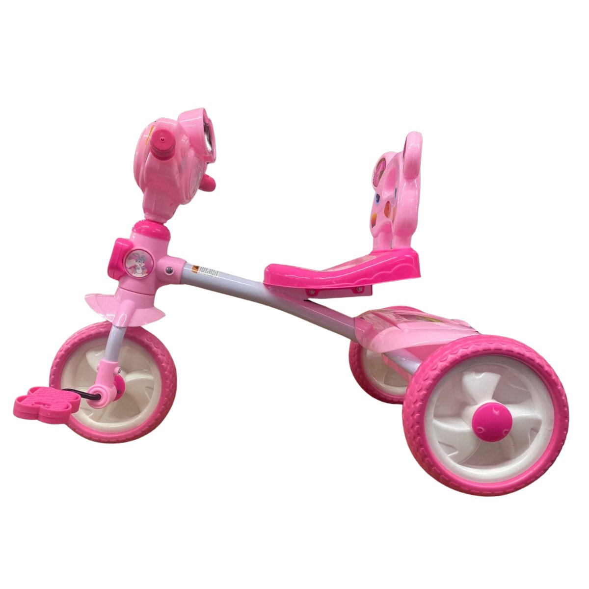 Foto 4 pulgar | Triciclo Para Niña Asiento De Oso Rosa Con Luz Y Música