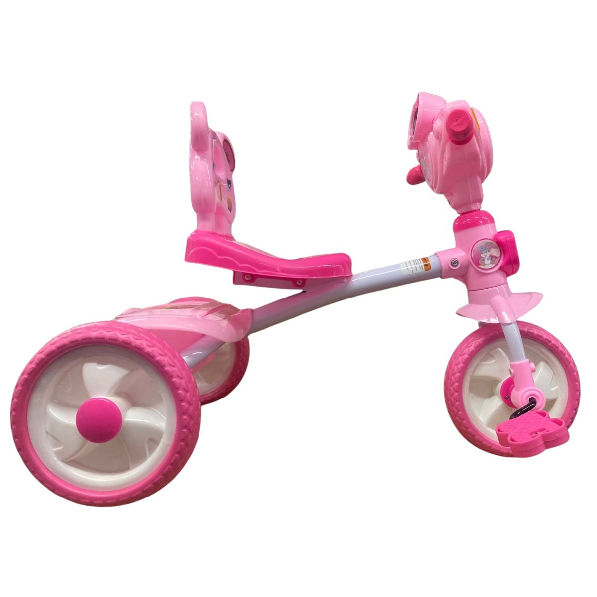 Foto 6 pulgar | Triciclo Para Niña Asiento De Oso Rosa Con Luz Y Música