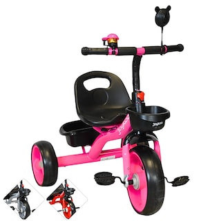 Foto 1 | Triciclo Para Niños Con Timbre Ruedas De Eva Canastas Trasera Y Delantera Apto A Partir De 2 Años Soporta Hasta 20