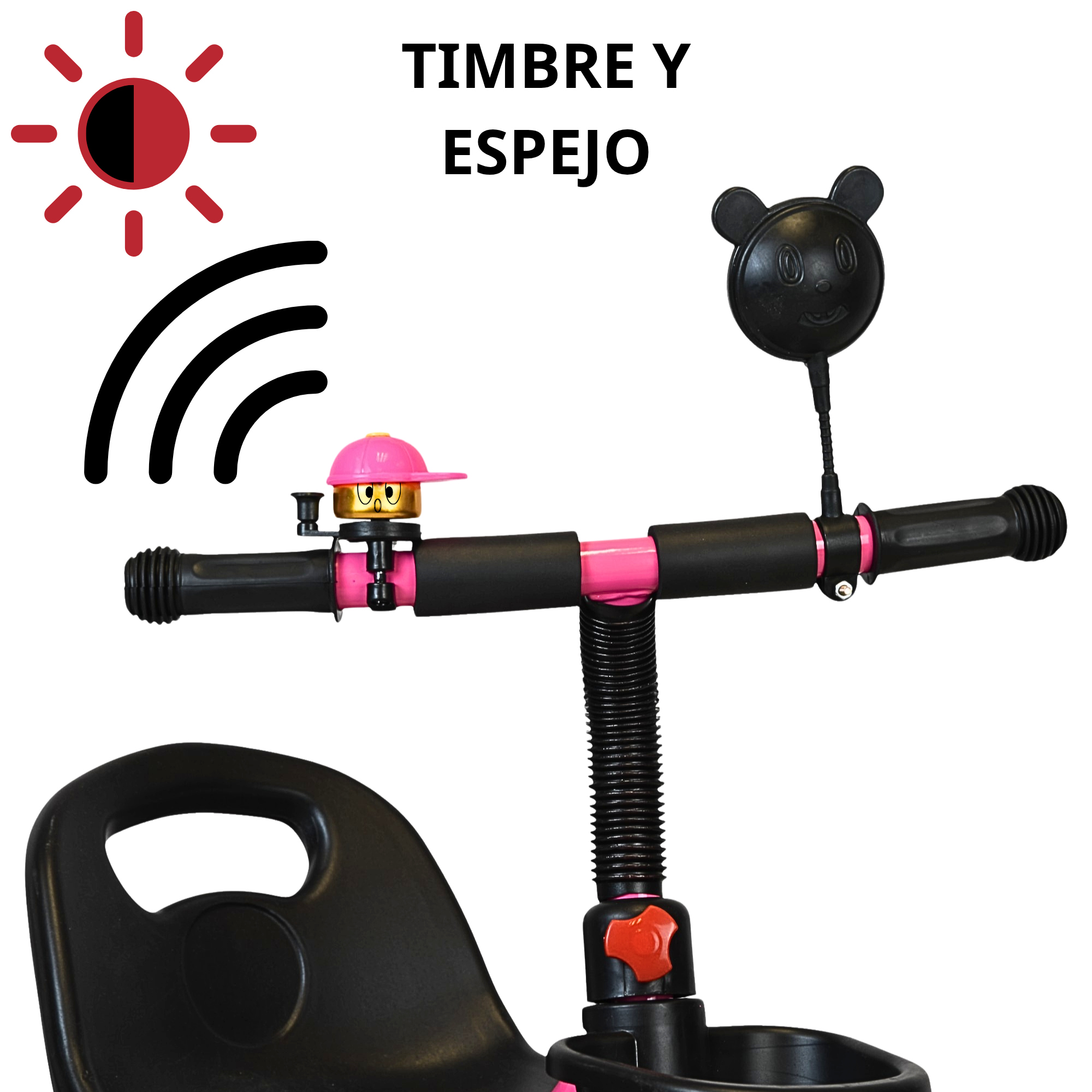 Foto 2 | Triciclo Para Niños Con Timbre Ruedas De Eva Canastas Trasera Y Delantera Apto A Partir De 2 Años Soporta Hasta 20
