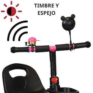 Foto 2 | Triciclo Para Niños Con Timbre Ruedas De Eva Canastas Trasera Y Delantera Apto A Partir De 2 Años Soporta Hasta 20