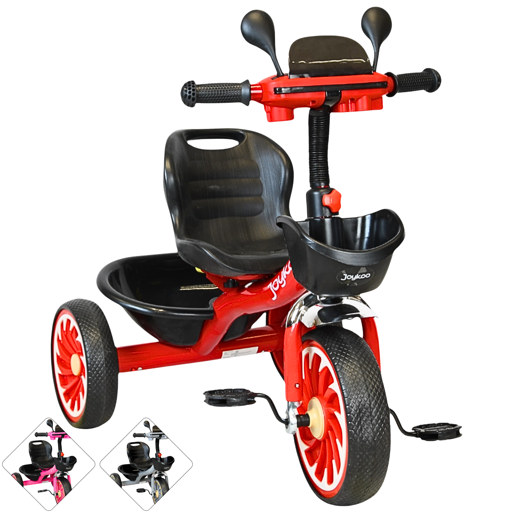 Foto 1 | Triciclo Para Niños Torreta Con Luz Y Sonido Ruedas De Eva Apto A Partir De 2 Años Soporta Hasta 20 Kg - Rojo