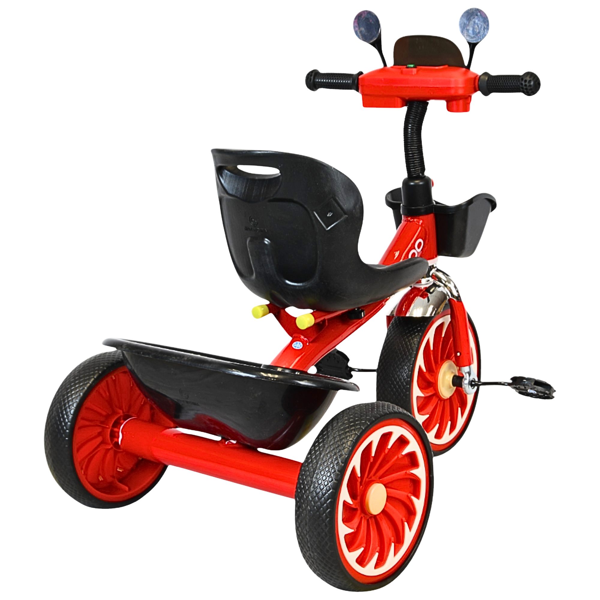 Foto 7 pulgar | Triciclo Para Niños Torreta Con Luz Y Sonido Ruedas De Eva Apto A Partir De 2 Años Soporta Hasta 20 Kg - Rojo