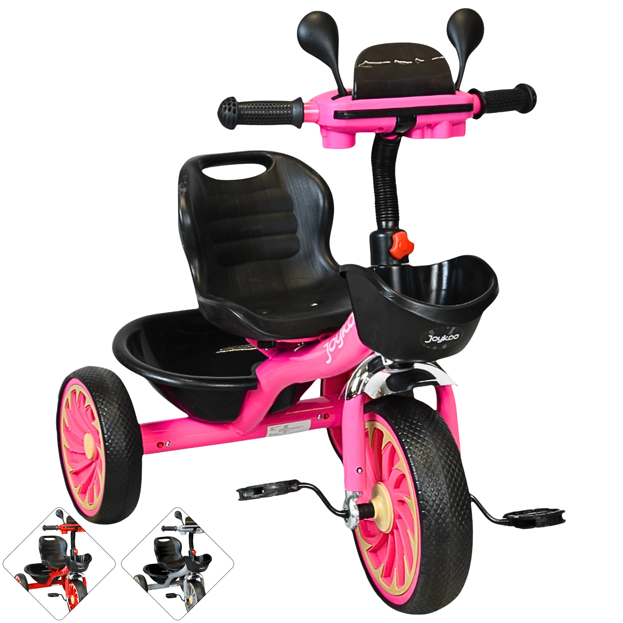Foto 2 pulgar | Triciclo Para Niños Torreta Con Luz Y Sonido Ruedas De Eva Apto A Partir De 2 Años Soporta Hasta 20 Kg - Rosa