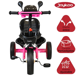 Foto 3 | Triciclo Para Niños Torreta Con Luz Y Sonido Ruedas De Eva Apto A Partir De 2 Años Soporta Hasta 20 Kg - Rosa