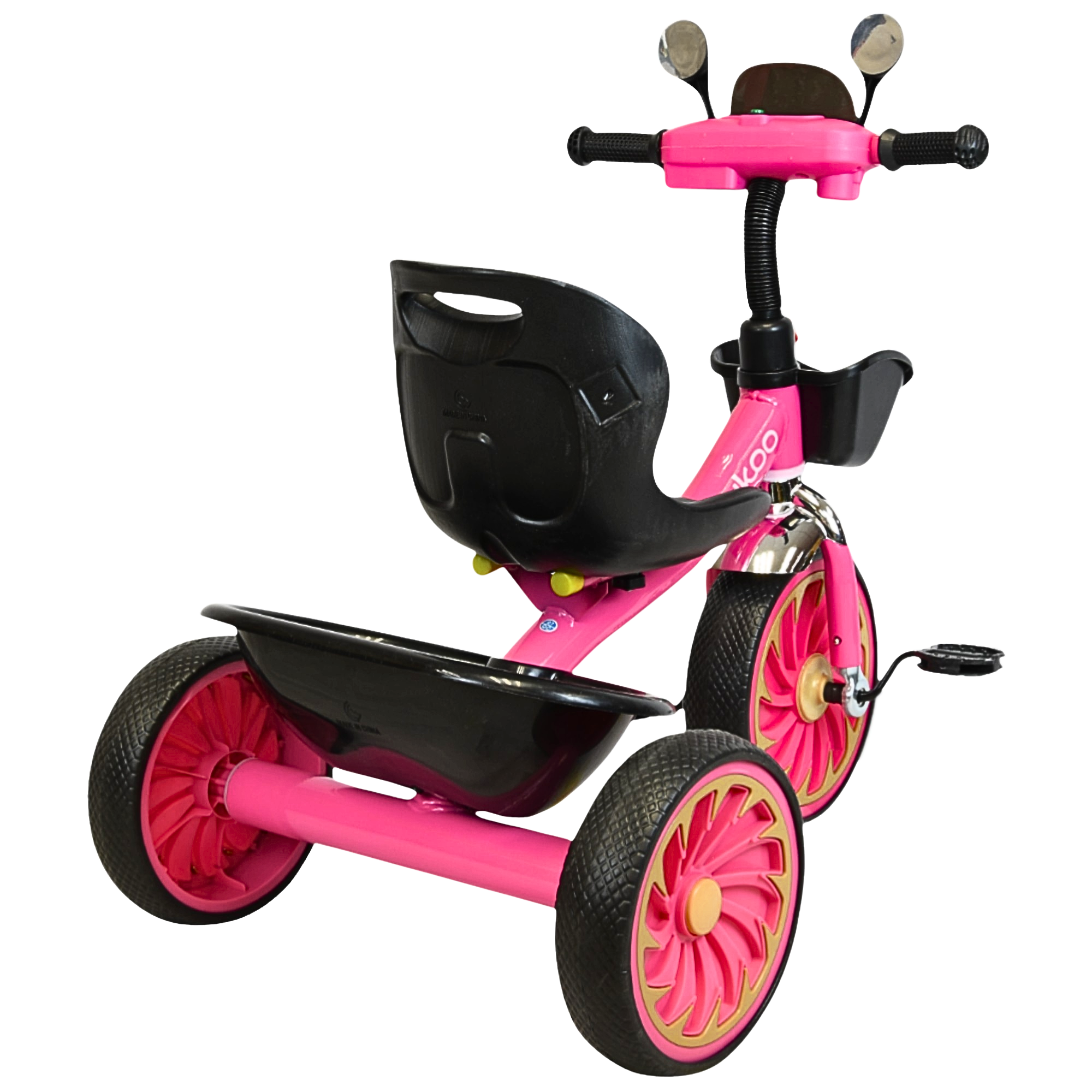 Foto 6 | Triciclo Para Niños Torreta Con Luz Y Sonido Ruedas De Eva Apto A Partir De 2 Años Soporta Hasta 20 Kg - Rosa