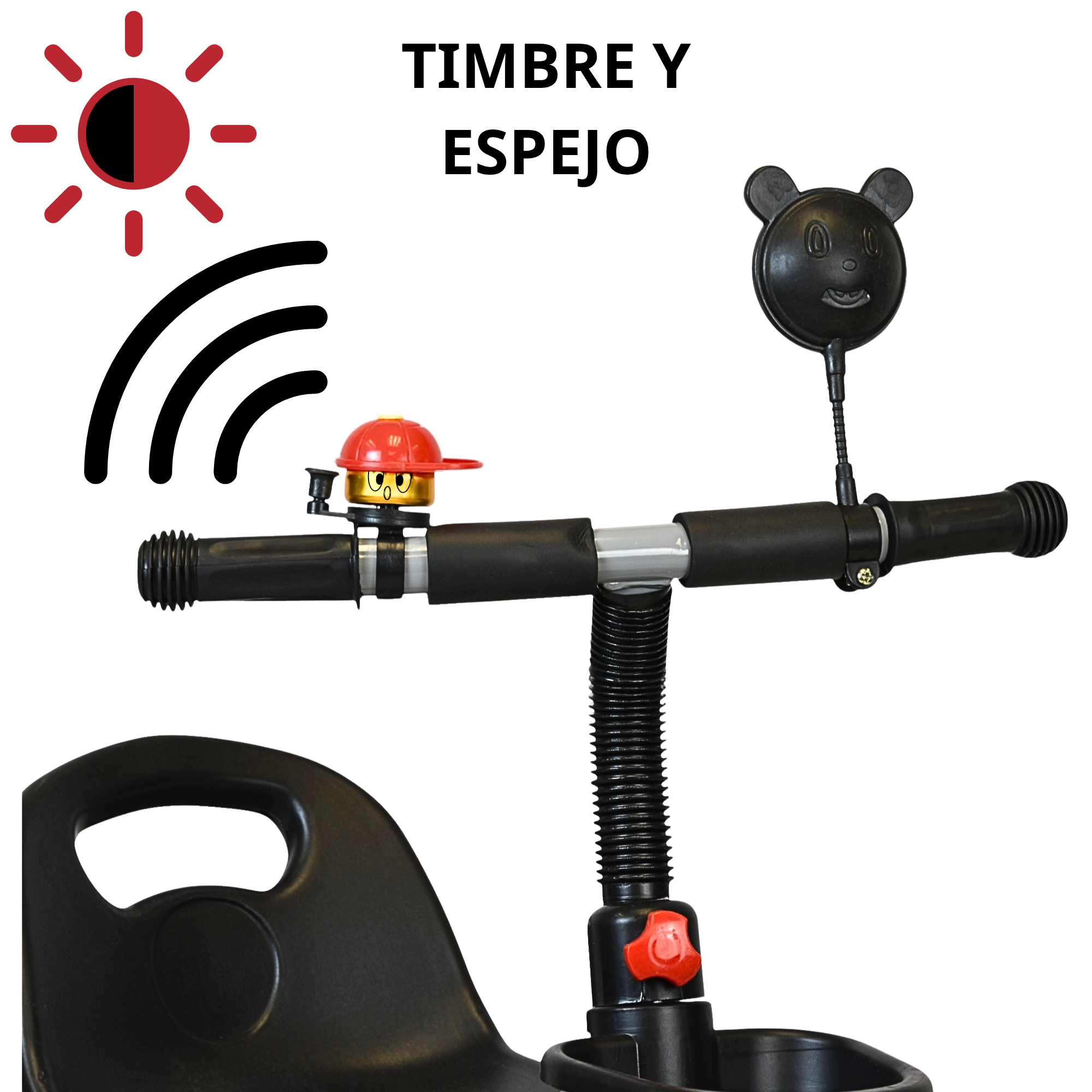 Foto 3 pulgar | Triciclo Para Niños Con Timbre Ruedas De Eva Canastas Trasera Y Delantera Apto A Partir De 2 Años Soporta Hasta 20