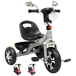 Foto 1 | Triciclo Para Niños Faro Con Luz Y Sonido Espejos Ruedas De Eva Apto A Partir De 2 Años - Gris