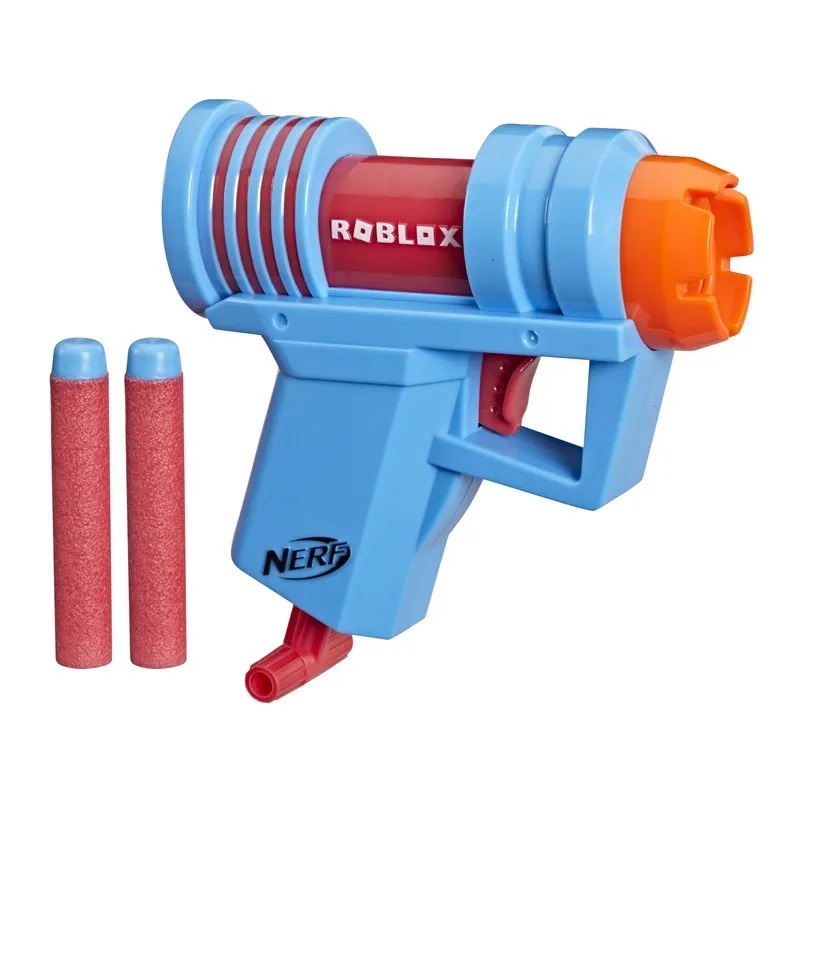 Foto 3 pulgar | Lanzador Nerf Hasbro Roblox Mad City Plasma Ray color Azul