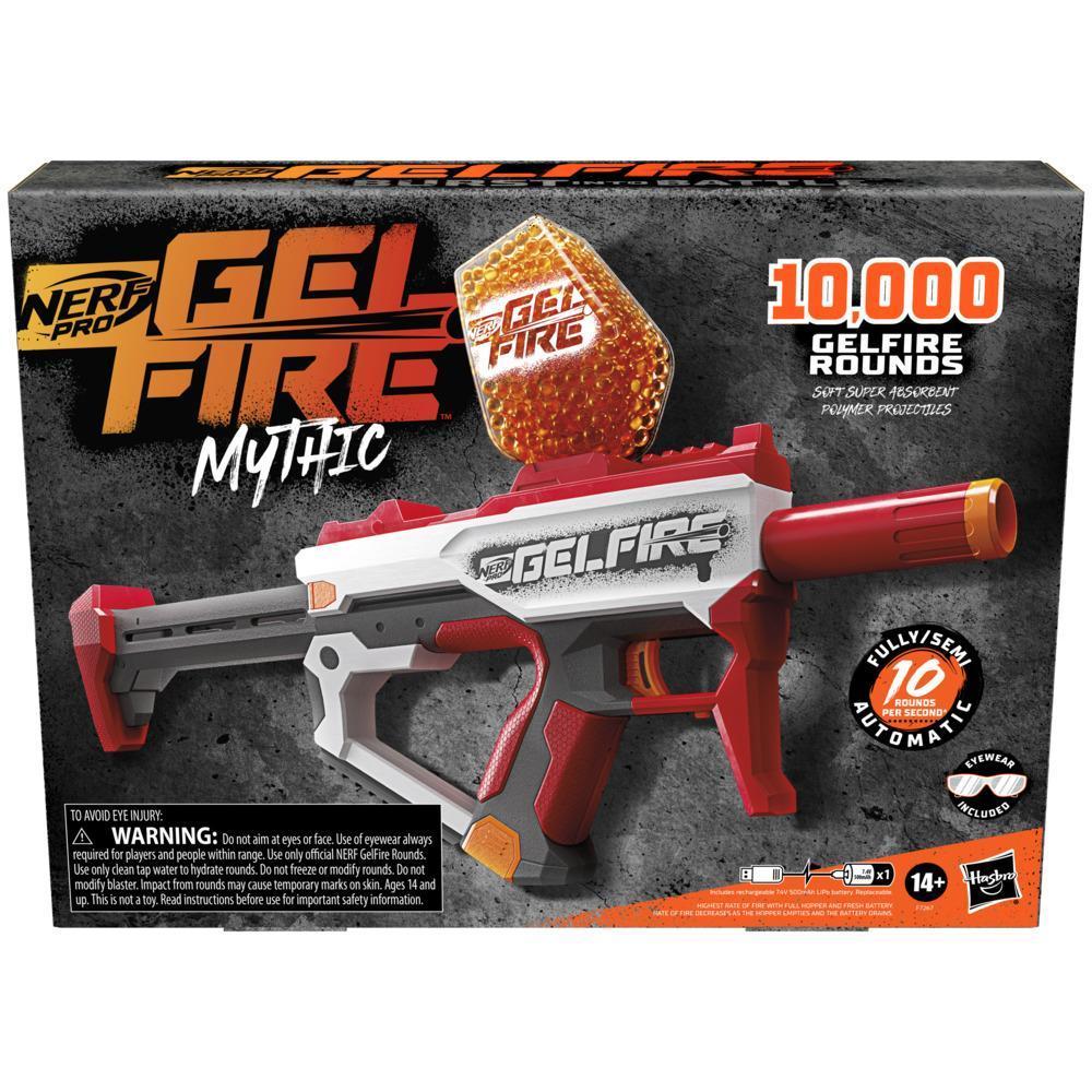 Foto 2 pulgar | Nerf Pro Gelfire: Mythic Blaster Con 10000 Rondas De Gelfire Deshidratadas