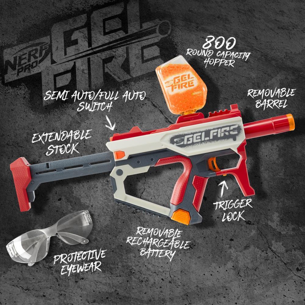 Foto 4 pulgar | Nerf Pro Gelfire: Mythic Blaster Con 10000 Rondas De Gelfire Deshidratadas