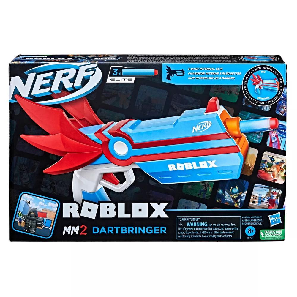 Lanzador de Dardos Hasbro HSF3776 color Azul Nerf Roblox: MM2 Dartbringer $1,480