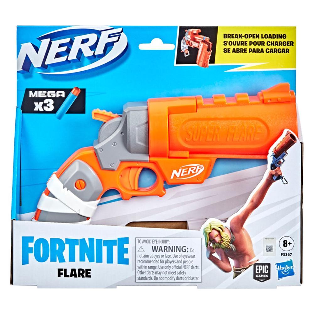 Foto 2 pulgar | Lanzador de Dardos Hasbro F3367 color Naranja Nerf Fortnite: Flare